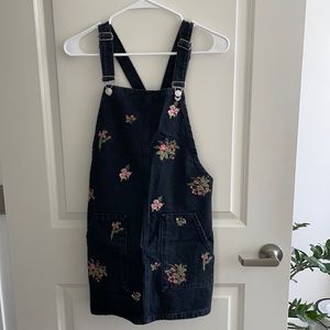 Topshop Denim Overall Dress